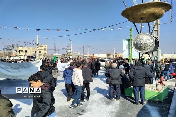 راهپیمایی 22 بهمن در شهر جعفریه قم