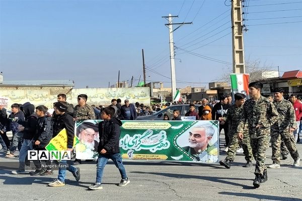 راهپیمایی 22 بهمن در شهر جعفریه قم