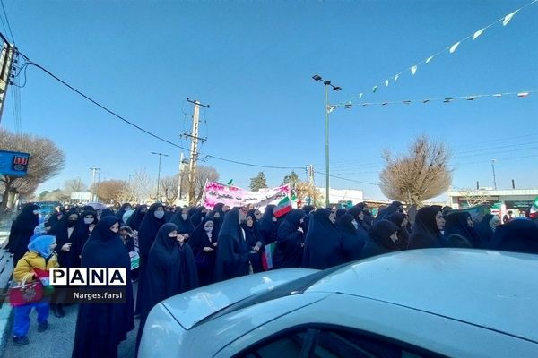 راهپیمایی 22 بهمن در شهر جعفریه قم