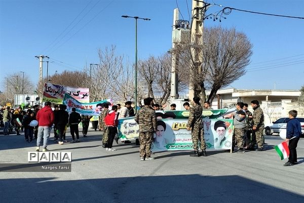 راهپیمایی 22 بهمن در شهر جعفریه قم