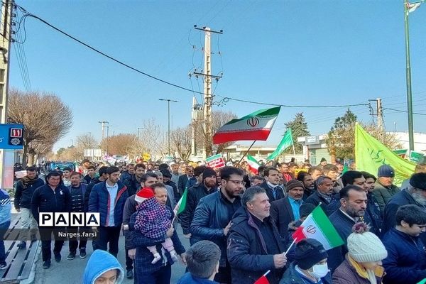 راهپیمایی 22 بهمن در شهر جعفریه قم