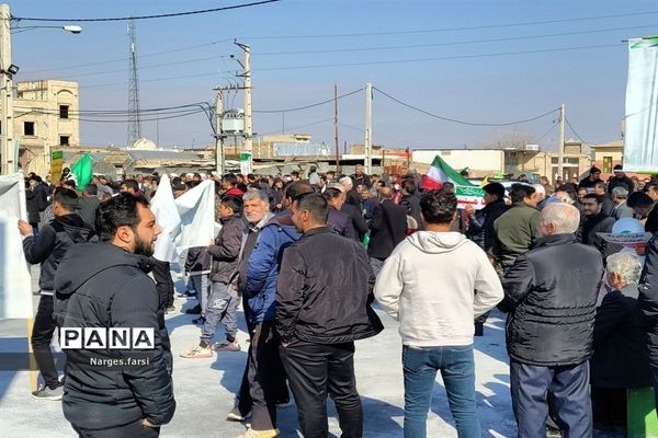 راهپیمایی 22 بهمن در شهر جعفریه قم