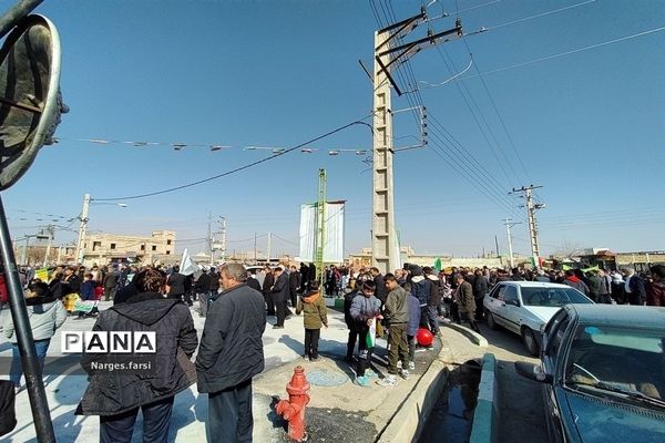 راهپیمایی 22 بهمن در شهر جعفریه قم