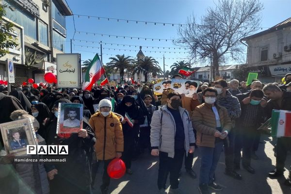 راهپیمایی ۲۲ بهمن در قائمشهر