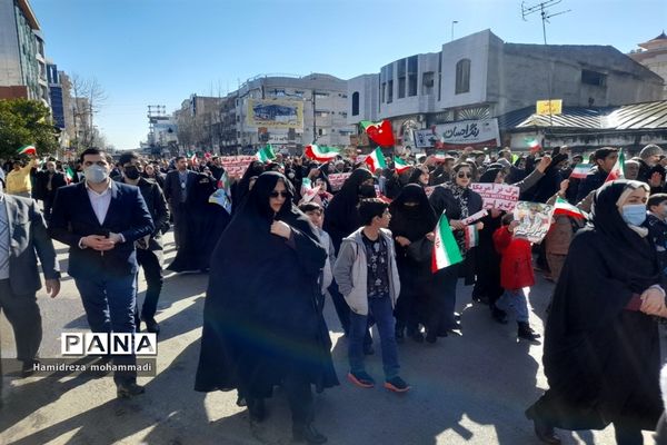 راهپیمایی ۲۲ بهمن در قائمشهر