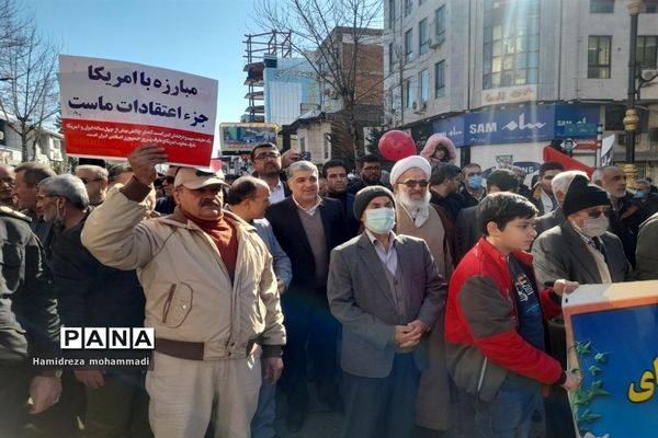 راهپیمایی ۲۲ بهمن در قائمشهر