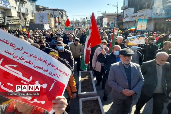 راهپیمایی ۲۲ بهمن در قائمشهر