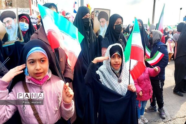 تجمع پرشور ۲۲ بهمن در ملارد