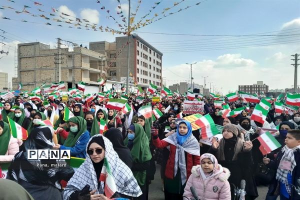 تجمع پرشور ۲۲ بهمن در ملارد