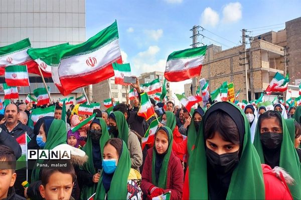 تجمع پرشور ۲۲ بهمن در ملارد
