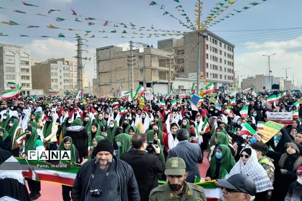 تجمع پرشور ۲۲ بهمن در ملارد