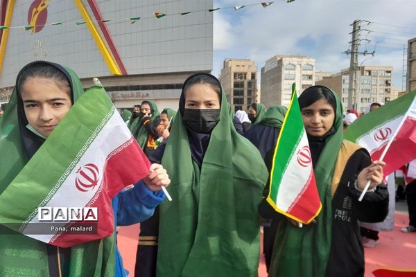 تجمع پرشور ۲۲ بهمن در ملارد