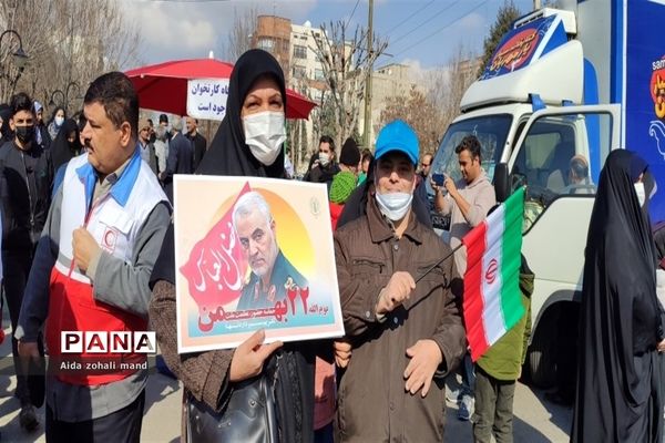 راهپیمایی با شکوه ۲۲ بهمن در شهرستان رباط‌کریم