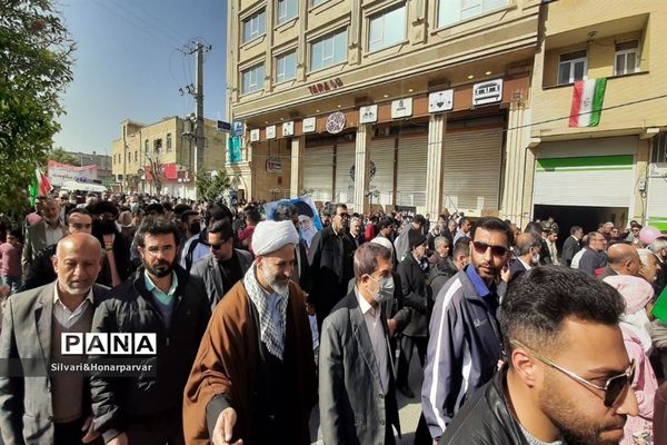 راهپیمایی باشکوه 22 بهمن در شهرستان جهرم