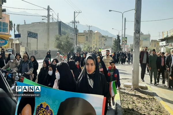 راهپیمایی باشکوه 22 بهمن در شهرستان جهرم
