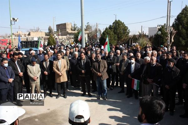 برگزاری راهپیمایی ۲۲ بهمن در شهر جوادآباد