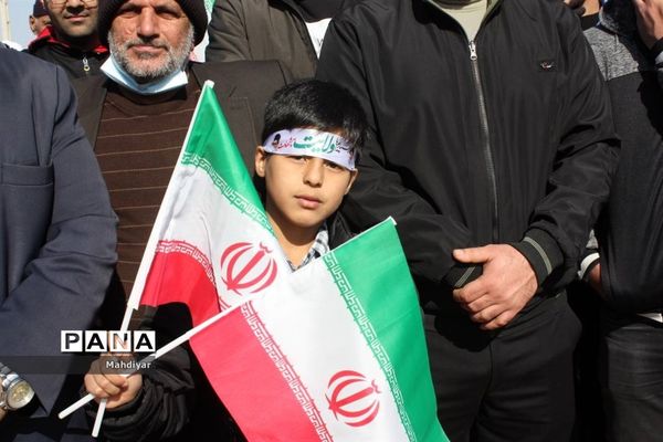 برگزاری راهپیمایی ۲۲ بهمن در شهر جوادآباد