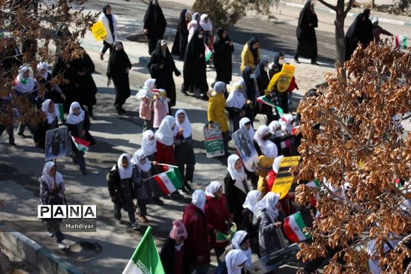 برگزاری راهپیمایی ۲۲ بهمن در شهر جوادآباد