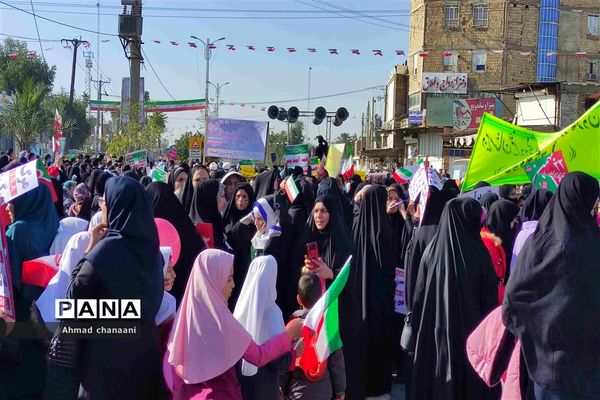 راهپیمایی ۲۲ بهمن در شهرستان کارون