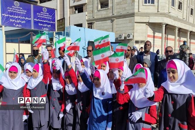 راهپیمایی ۲۲ بهمن در شهرستان کارون