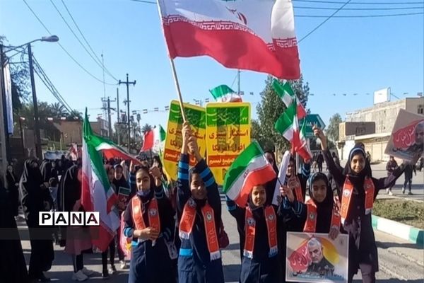 راهپیمایی ۲۲ بهمن در شهرستان کارون