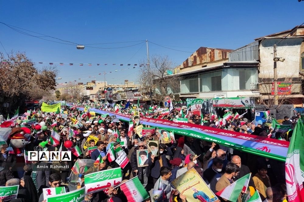 راهپیمایی 22 بهمن در شیراز