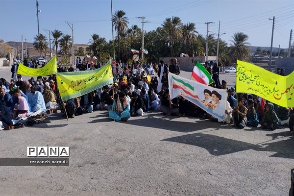 راهپیمایی 22 بهمن در بزمان