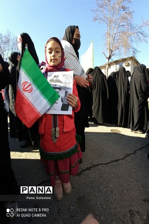 راهپیمایی 22 بهمن در شهرستان رامیان