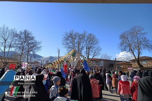 راهپیمایی 22 بهمن در شهرستان رامیان
