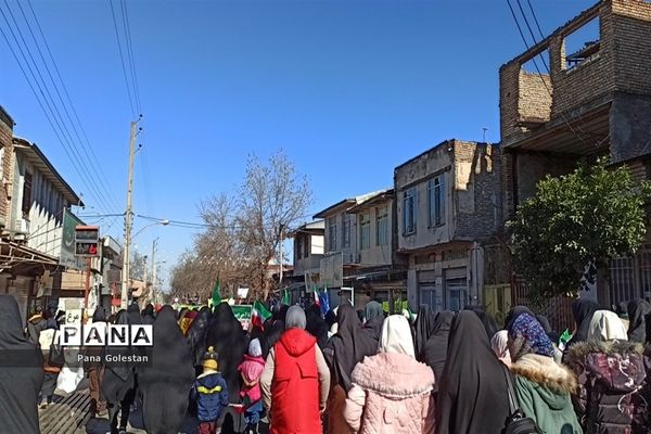 راهپیمایی 22 بهمن در شهرستان رامیان