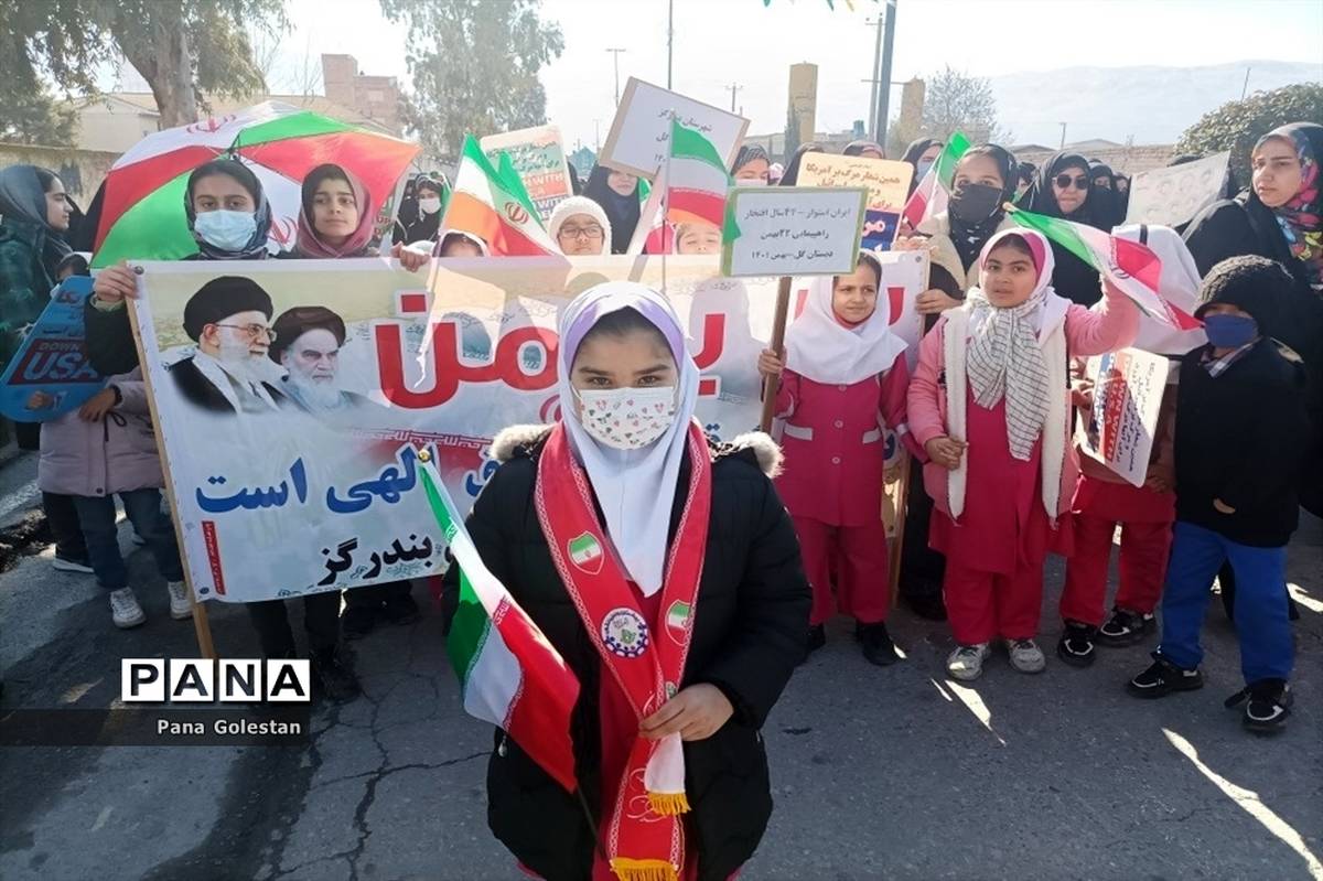 راهپیمایی22بهمن در شهرستان بندرگز