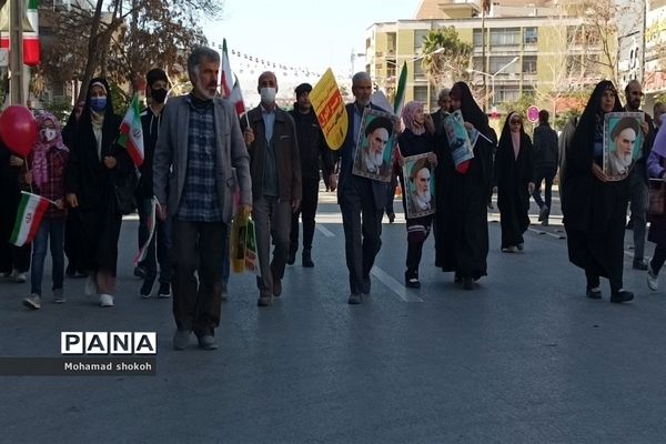 راهپیمایی ۲۲بهمن در شیراز