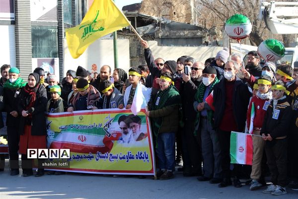 راهپیمایی مردم کرمانشاه در مراسم 22 بهمن