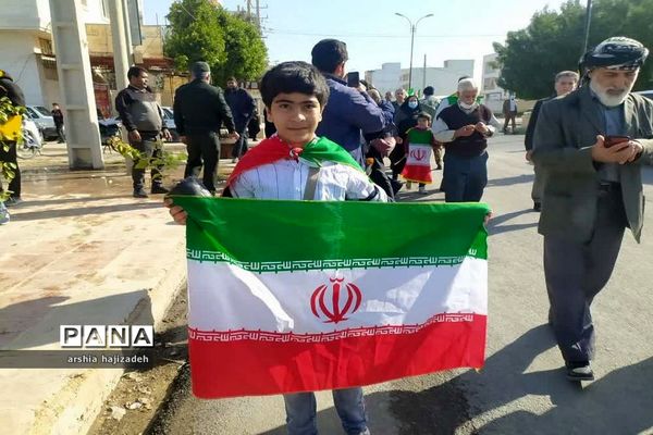 راهپیمایی 22 بهمن در گناوه