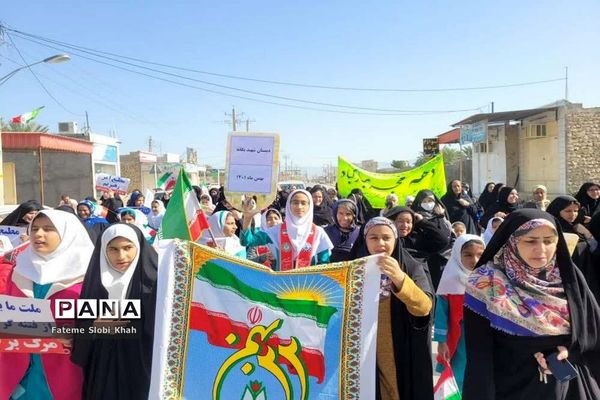 راهپیمایی 22 بهمن در تنگستان ( اهرم)