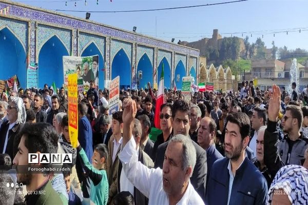 راهپیمایی ۲۲ بهمن در شهرستان شوش