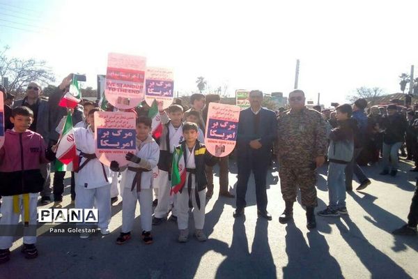 راهپیمایی بیست و دو بهمن در شهرستان بندر ترکمن