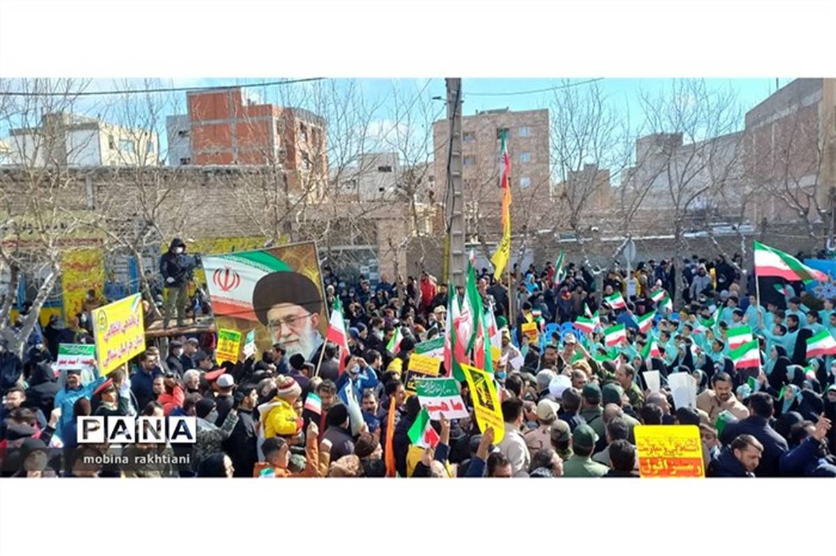 مردم خراسان شمالی در جشن سالگرد پیروزی انقلاب با حضور خود حماسه آفریدند