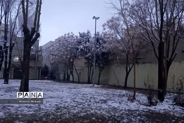 غروب زیبای روزبرفی درشهرستان اسلامشهر