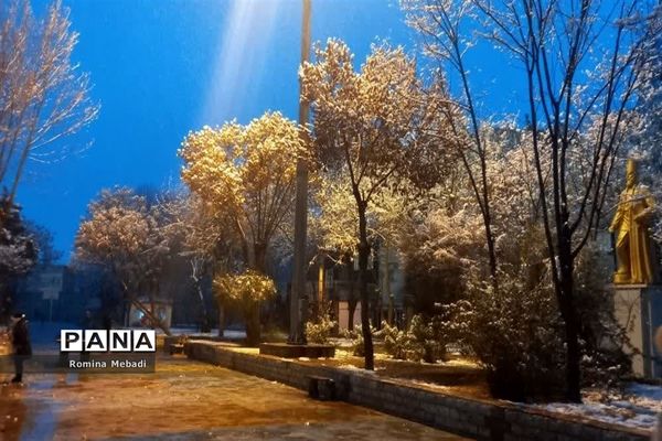 غروب زیبای روزبرفی درشهرستان اسلامشهر