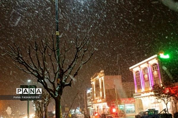 بارش برف زمستانی در فشافویه