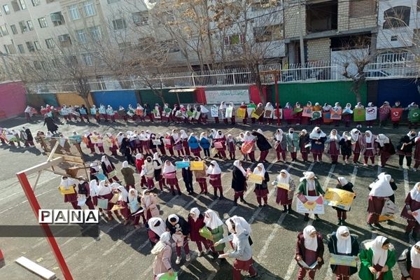 مراسم افتتاح مدرسه پروین اعتصامی به عنوان خانه محیط زیست