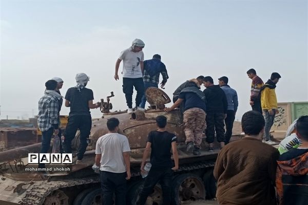 حضور دانش‌آموزان پسر دبیرستانی ناحیه 3 در راهیان نور دانش‌آموزی