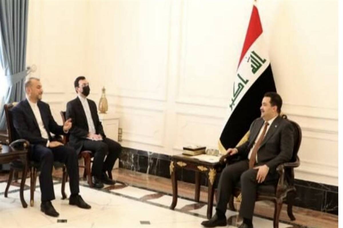 وزیر امور خارجه ایران در عراق به دیدار سودانی رفت