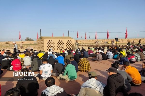 حضور پر شور دانش‌آموزان پسر استان فارس در اردوی راهیان نور