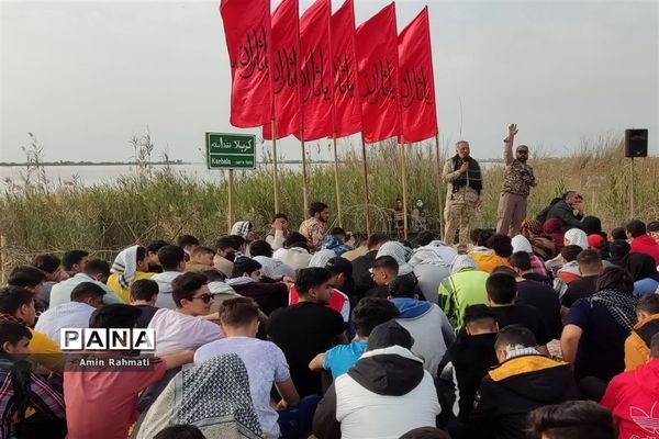 حضور پر شور دانش‌آموزان پسر استان فارس در اردوی راهیان نور