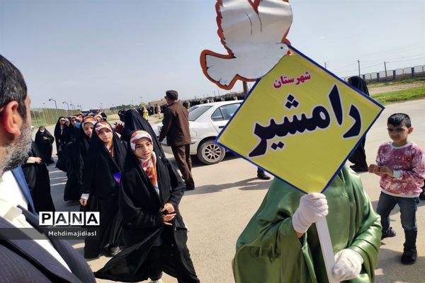 افتتاحیه جشنواره قرآن، عترت و نماز دانش آموزان دختر قطب یک استان خوزستان