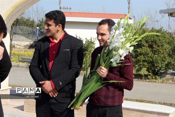 غبارروبی مزار شهدای گمنام گلوگاه در روز امور تربیتی