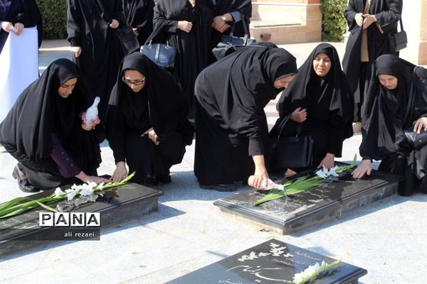 غبارروبی مزار شهدای گمنام گلوگاه در روز امور تربیتی