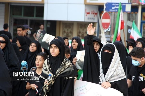 راهپیمایی مردمی امت رسول‌الله(ص) در شهرستان اسلامشهر